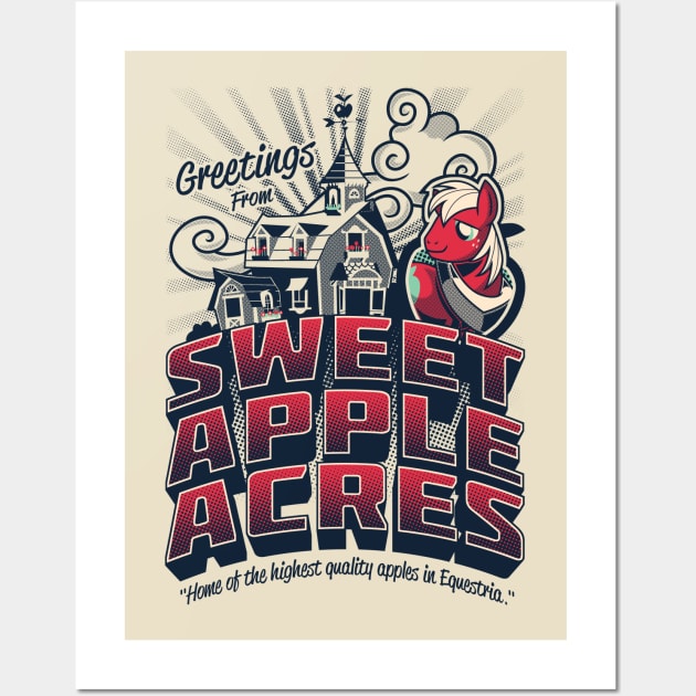 Greetings From Sweet Apple Acres - Variant Wall Art by GillesBone